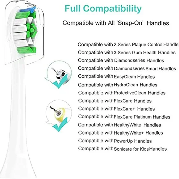 36 SONICARE REPLACEMENT HEADS ELECTRIC BRUSH HEAD COMPATIBLE WITH SNAP-ON MODELS - Picture 10 of 15